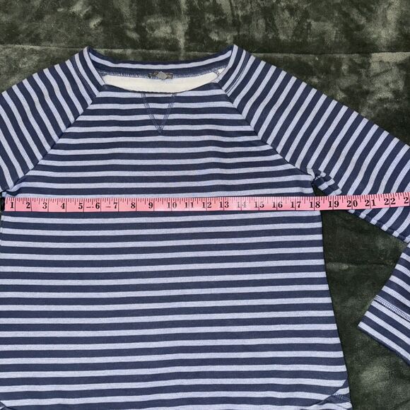 T By Talbots Sweatshirt Women's Small Multicolor Striped Boat Neck Raglan Sleeve - Picture 5 of 8
